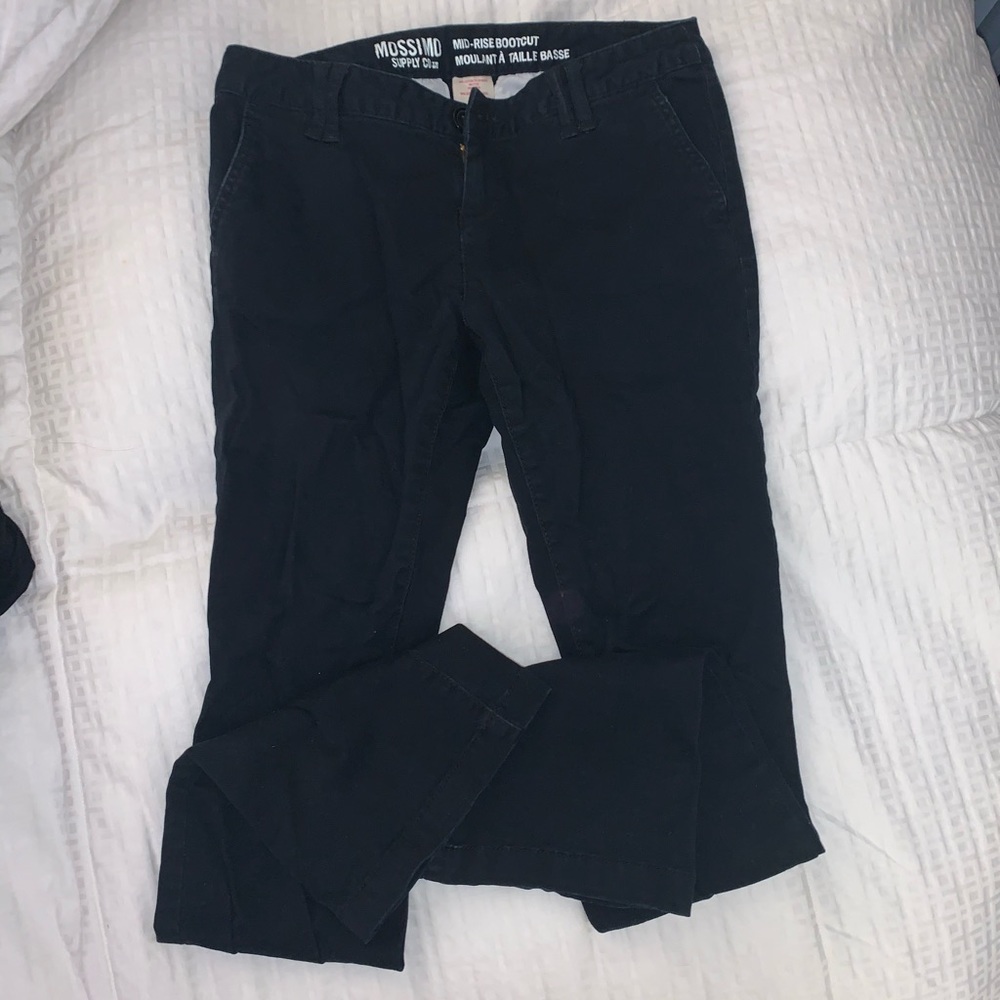 Black wide leg pants